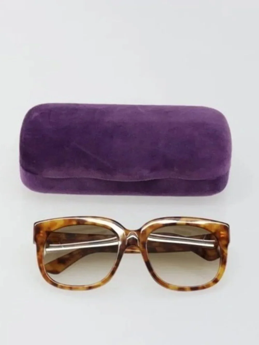 GUCCI Sunglasses plastic Brown GG0361S Auth hk3698